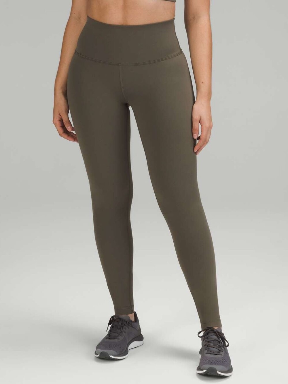 Lululemon Wunder Train Contour Fit High-Rise Tight 28" Sz 10 Army Green